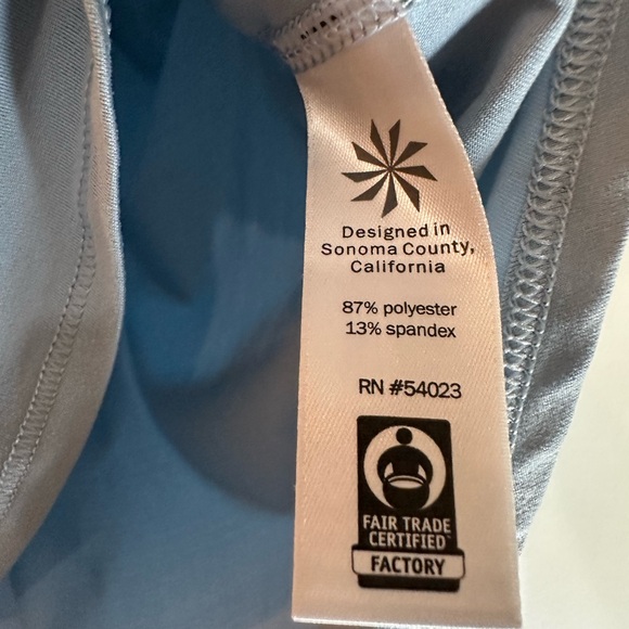 Athleta Chi Racerback Tank Top Blue Women’s Size S - Picture 5 of 8